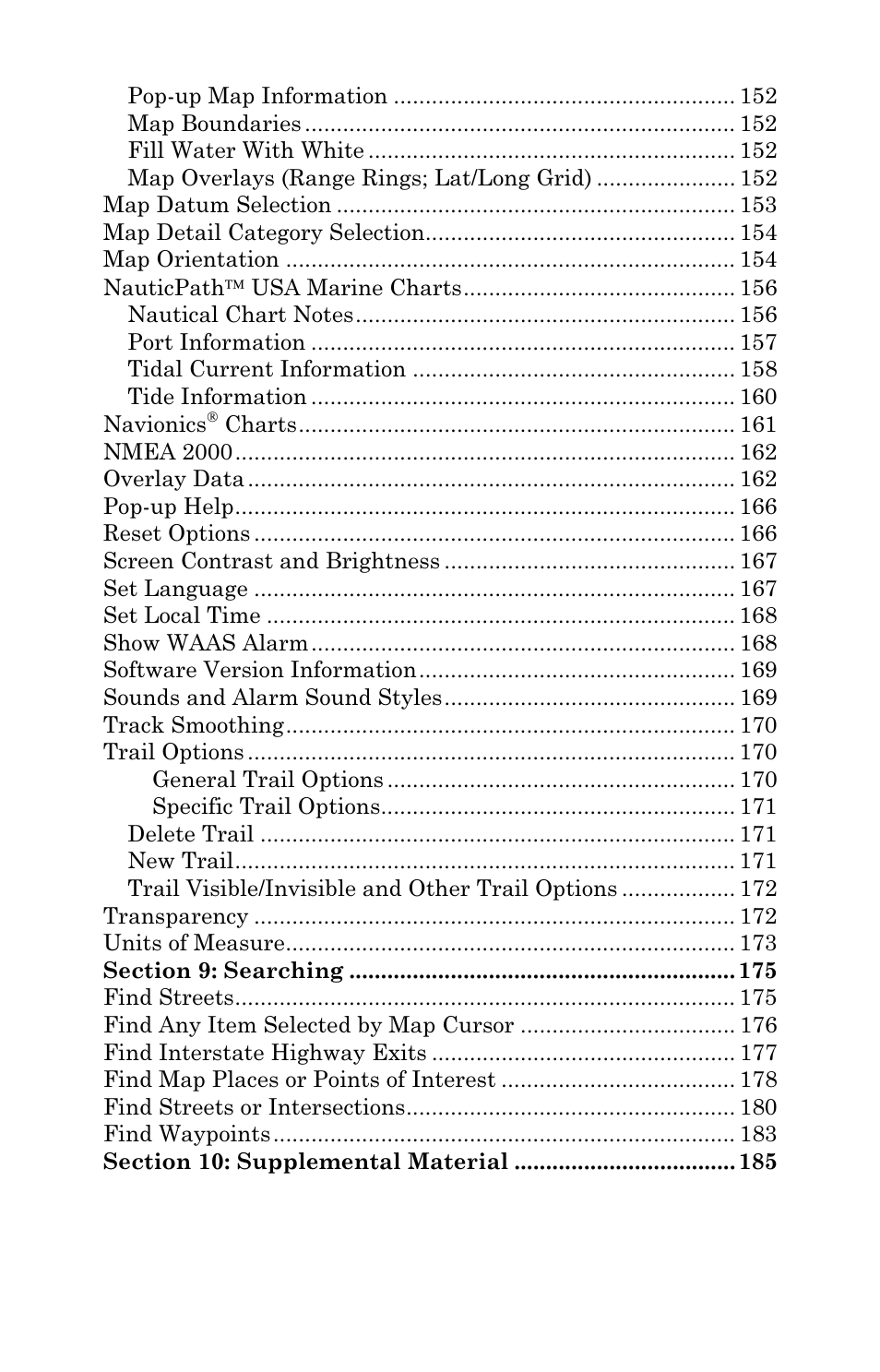 Lowrance electronic LMS-334c iGPS User Manual | Page 7 / 204