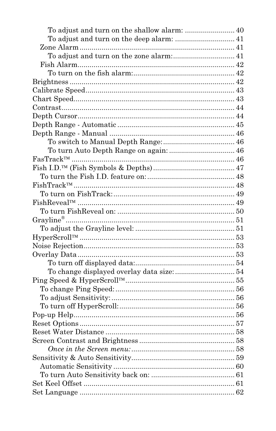 Lowrance electronic X96 User Manual | Page 4 / 84