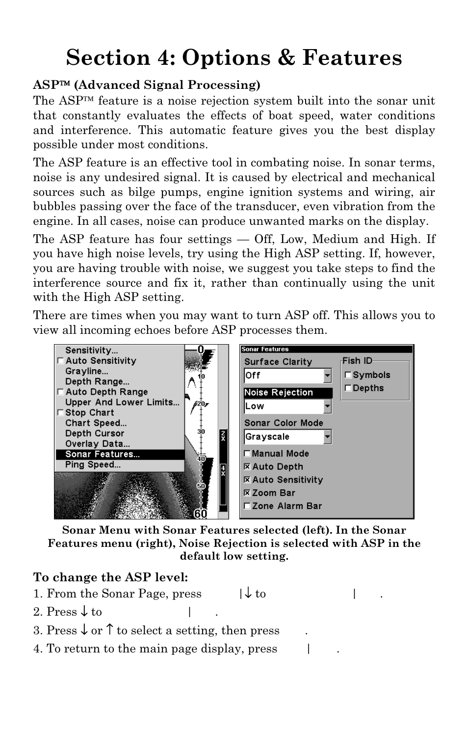 Lowrance electronic X96 User Manual | Page 45 / 84