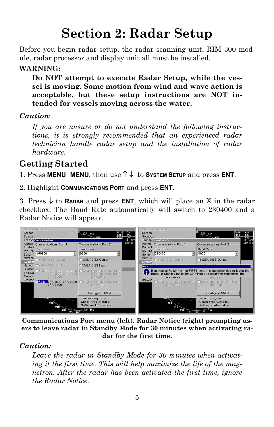 Getting started | Lowrance electronic LRA-2400 User Manual | Page 11 / 48