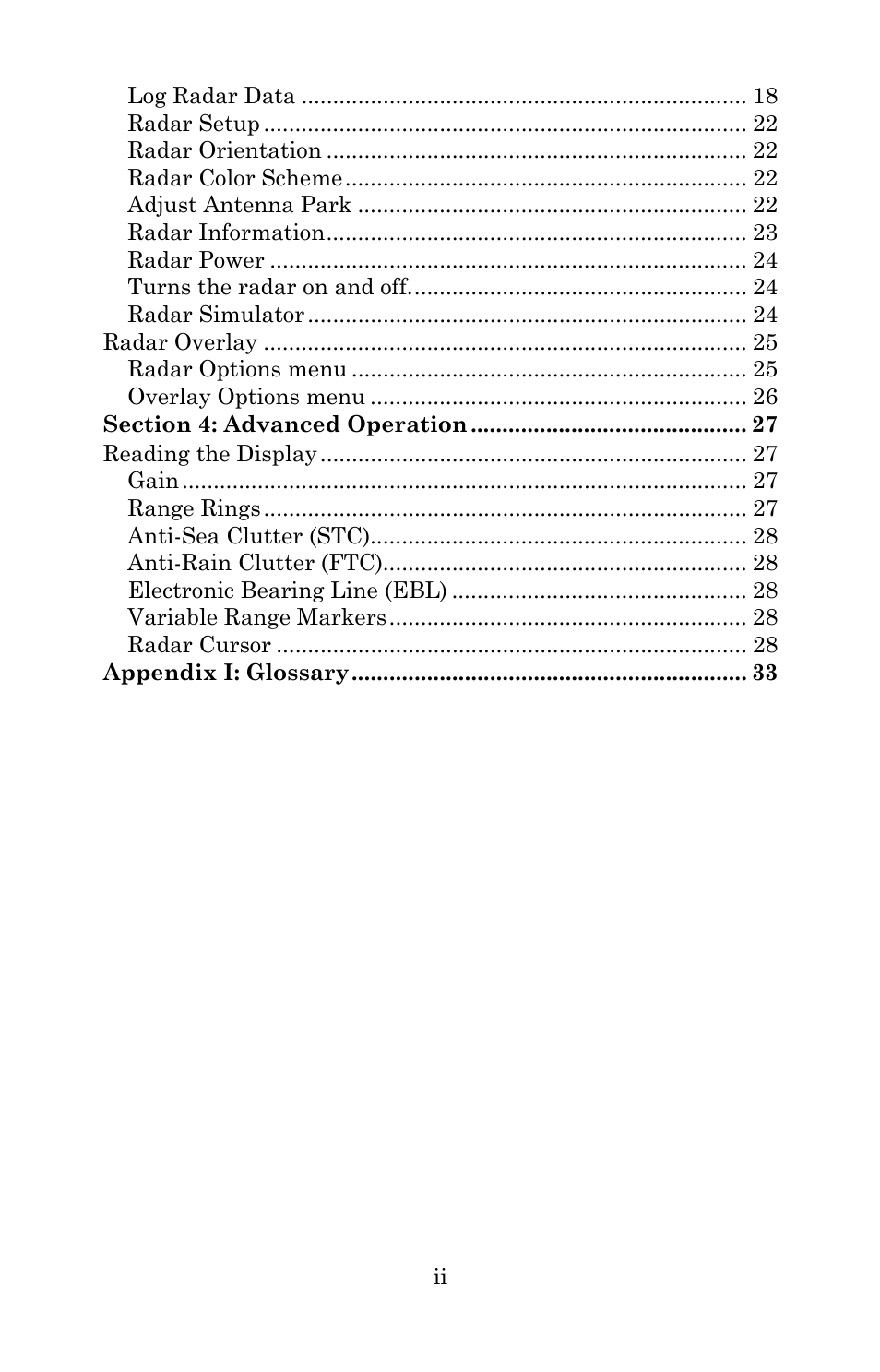 Lowrance electronic LRA-2400 User Manual | Page 4 / 48