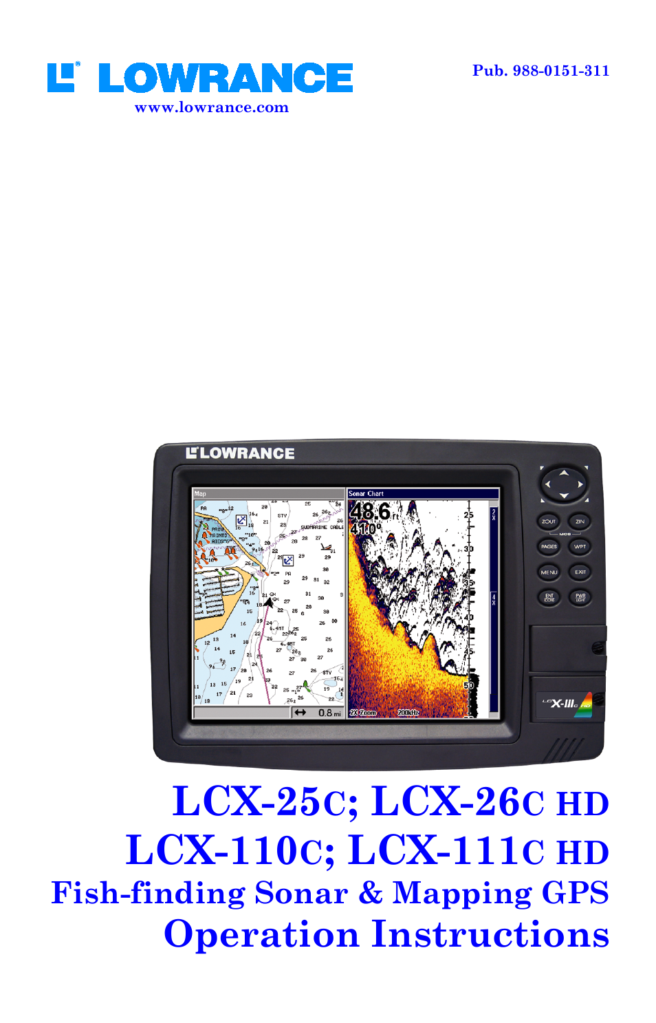 Lowrance electronic LCX-111C User Manual | 208 pages