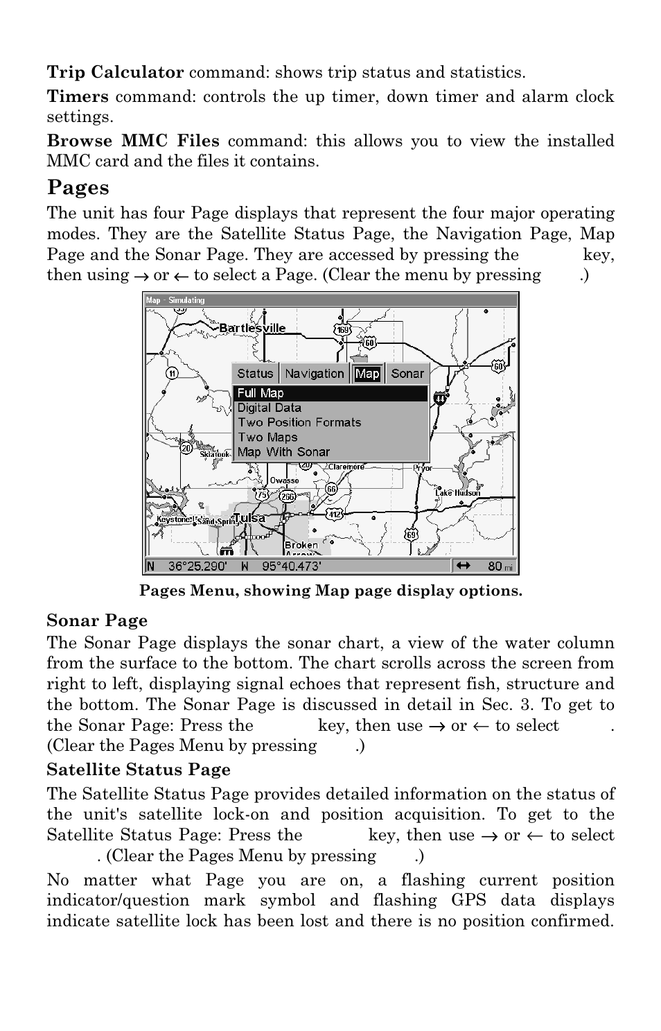 Pages | Lowrance electronic LCX-111C User Manual | Page 106 / 208