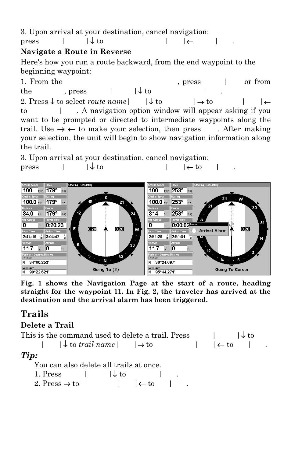 Trails | Lowrance electronic LCX-111C User Manual | Page 142 / 208