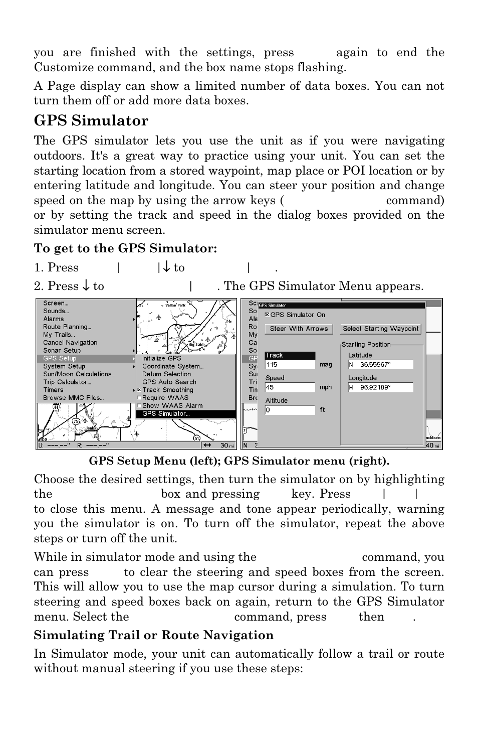Gps simulator | Lowrance electronic LCX-111C User Manual | Page 154 / 208