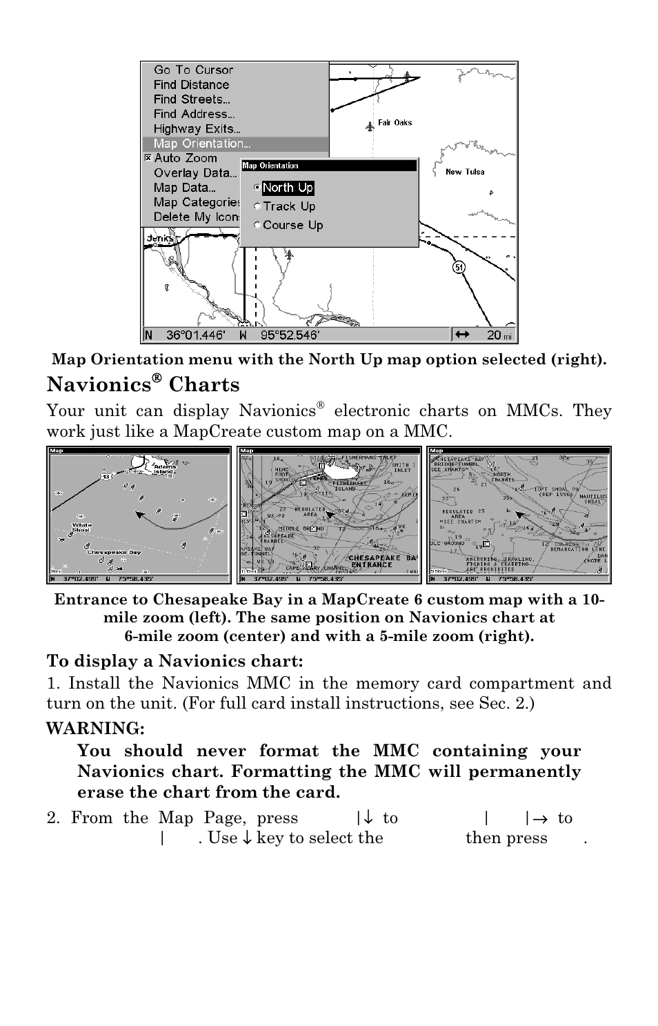 Navionics, Charts | Lowrance electronic LCX-111C User Manual | Page 160 / 208