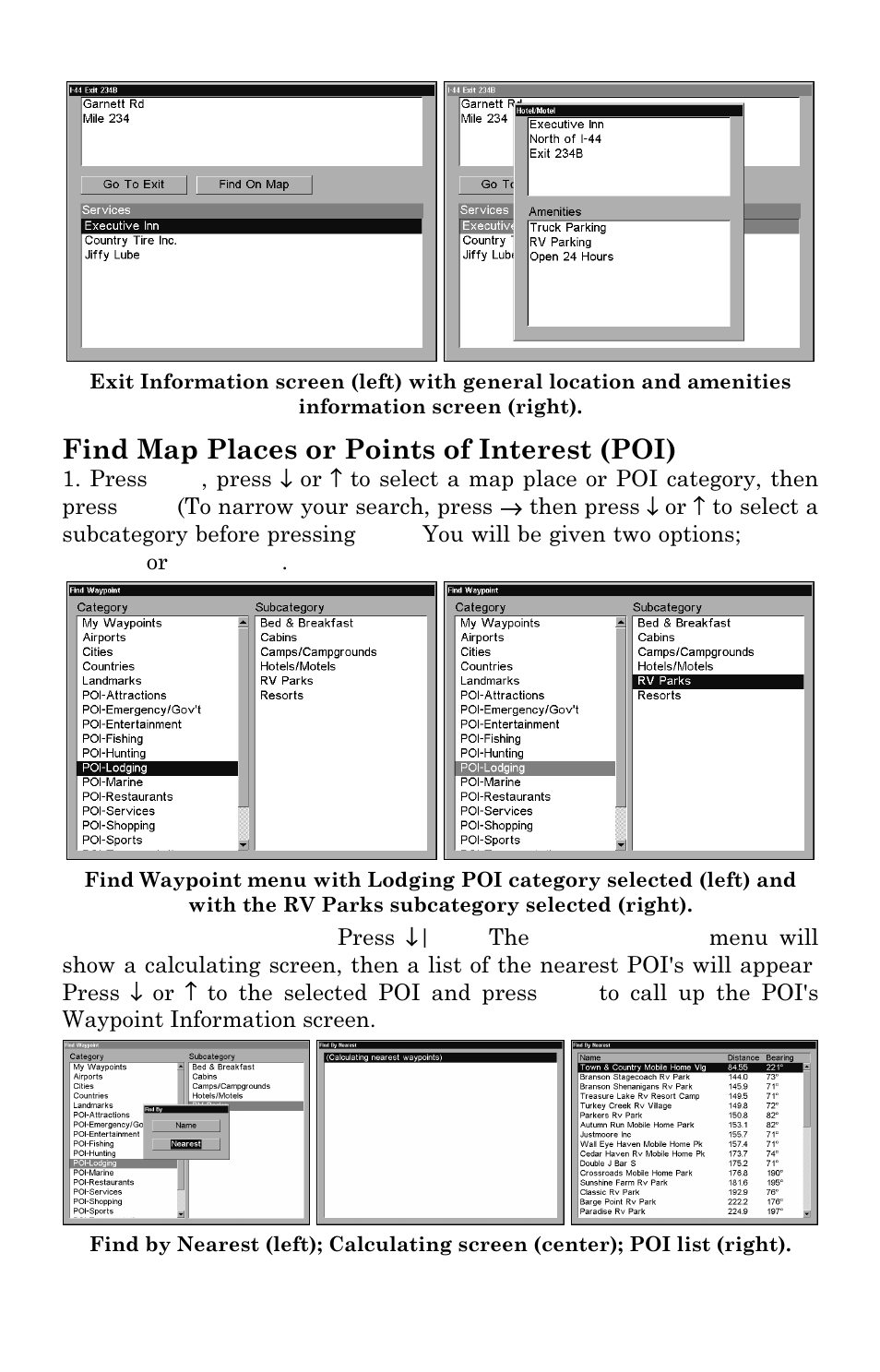 Find map places or points of interest (poi) | Lowrance electronic LCX-111C User Manual | Page 187 / 208