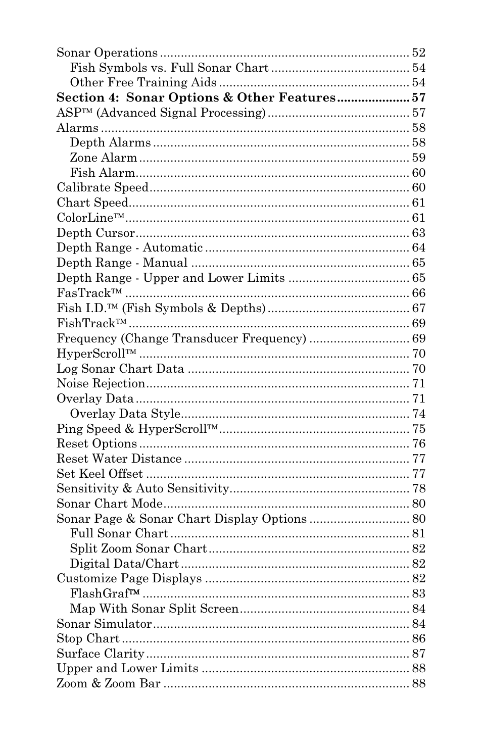 Lowrance electronic LCX-111C User Manual | Page 4 / 208