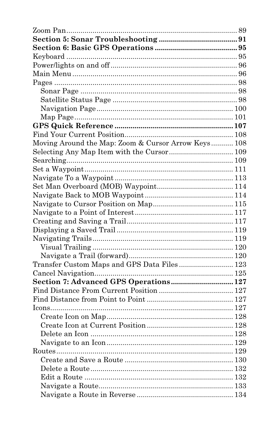 Lowrance electronic LCX-111C User Manual | Page 5 / 208