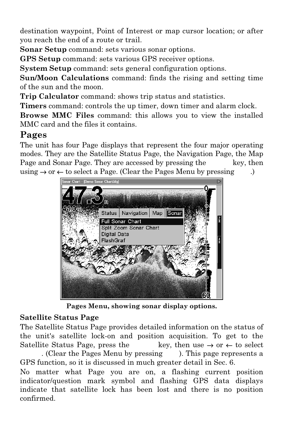 Pages | Lowrance electronic LCX-111C User Manual | Page 54 / 208