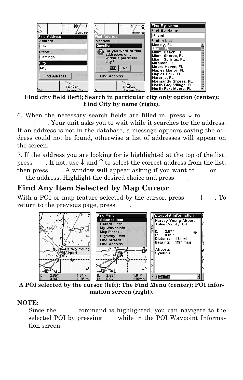 Find any item selected by map cursor | Lowrance electronic Lowrance iFINDER H2O C User Manual | Page 108 / 132