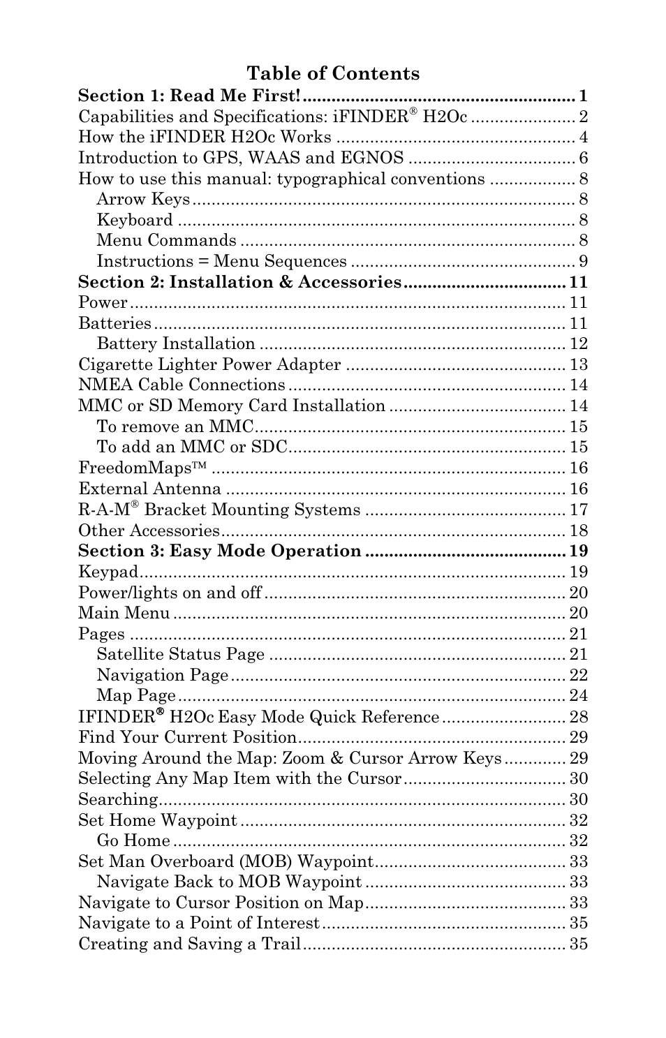 Lowrance electronic Lowrance iFINDER H2O C User Manual | Page 3 / 132