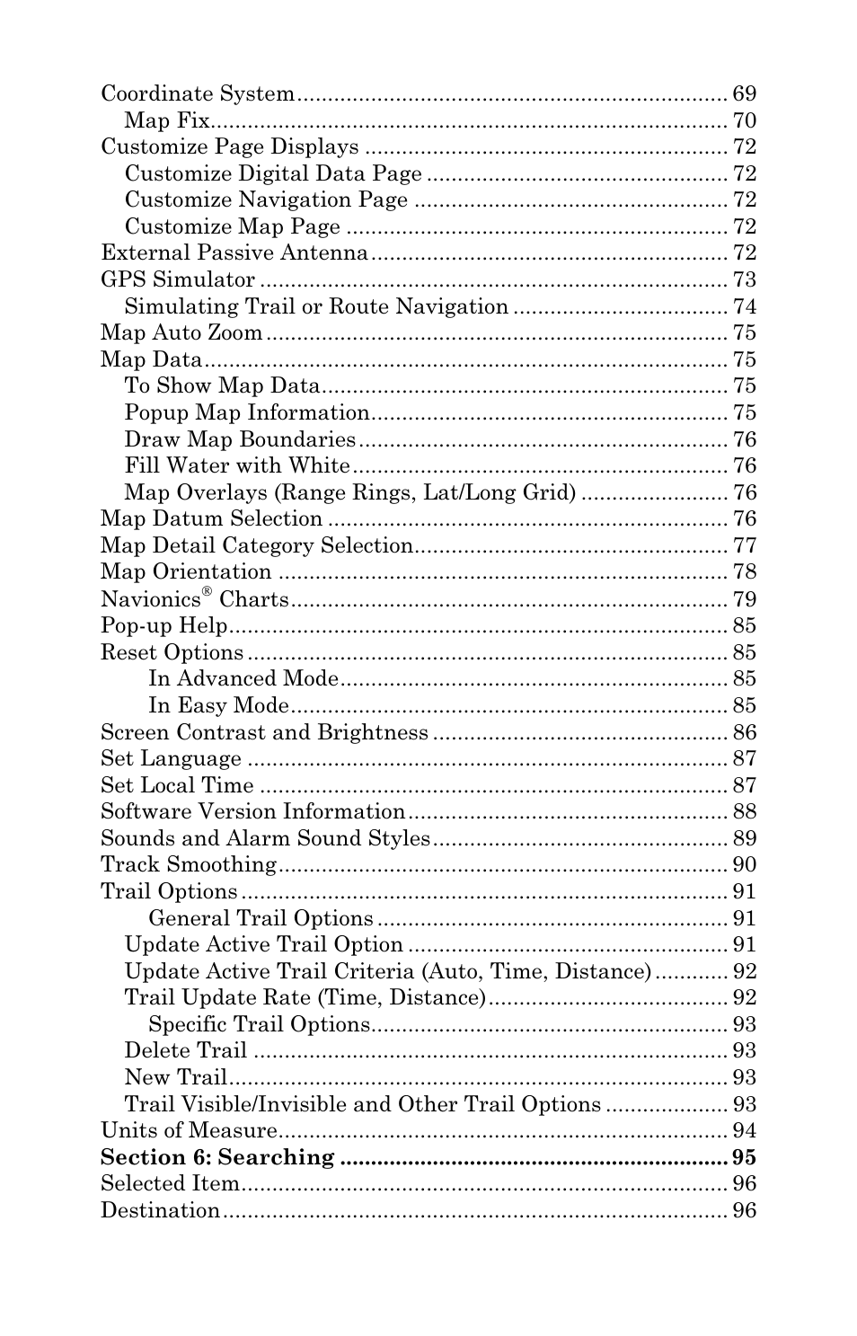 Lowrance electronic Lowrance iFINDER H2O C User Manual | Page 6 / 132