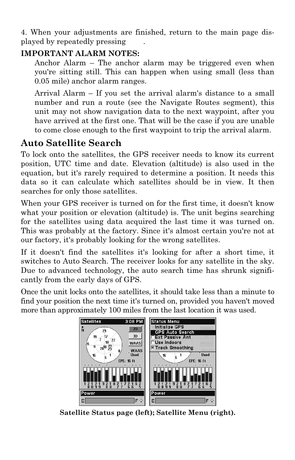 Auto satellite search | Lowrance electronic Lowrance iFINDER H2O C User Manual | Page 74 / 132