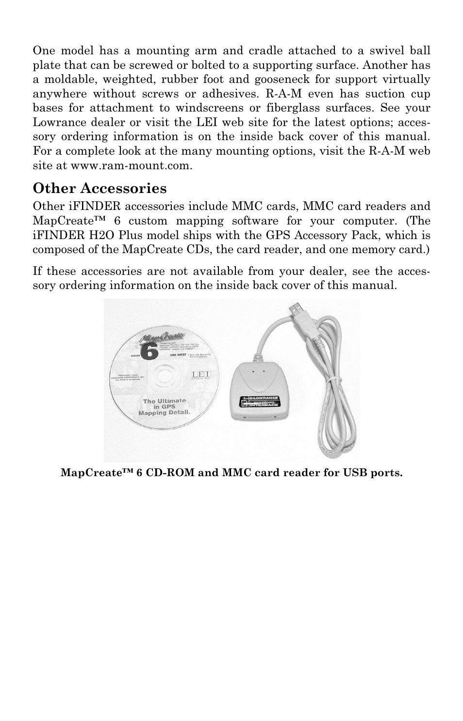 Other accessories | Lowrance electronic iFINDER H2O User Manual | Page 22 / 124