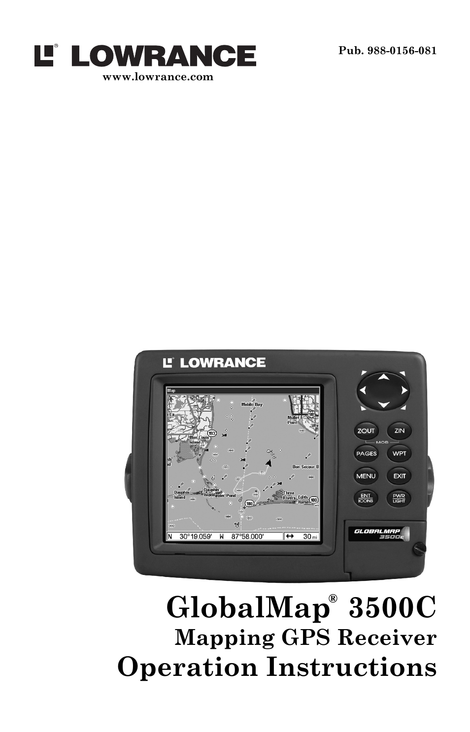Lowrance electronic Lowrance GlobalMap 3500C User Manual | 136 pages