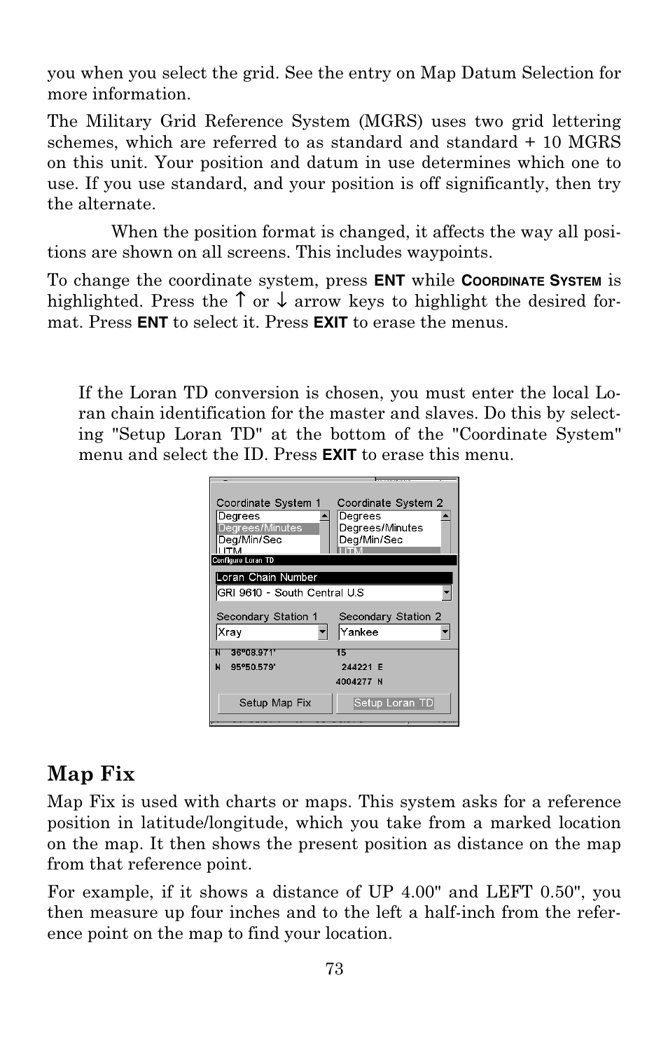 Map fix | Lowrance electronic Lowrance GlobalMap 3500C User Manual | Page 79 / 136