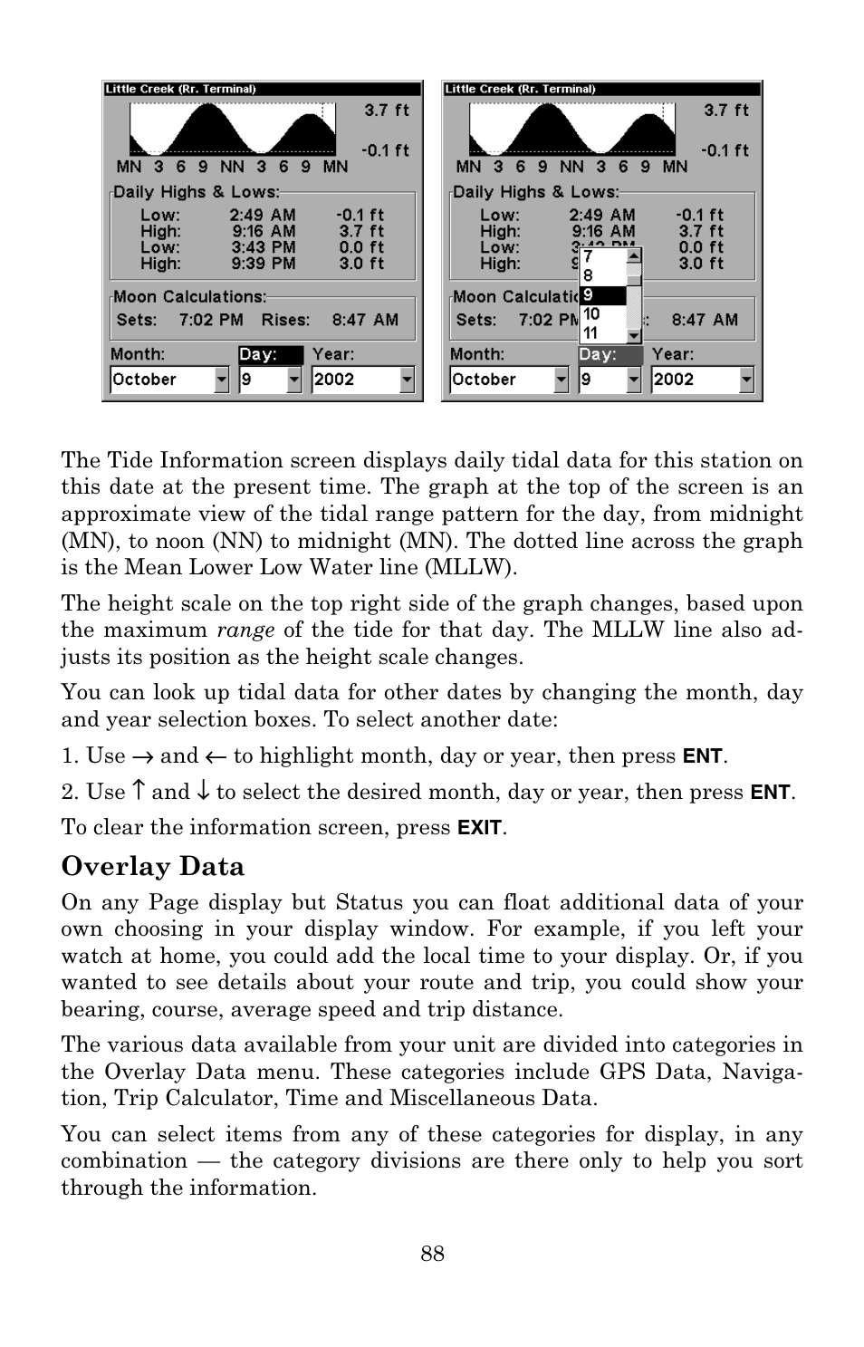 Overlay data | Lowrance electronic Lowrance GlobalMap 3500C User Manual | Page 94 / 136