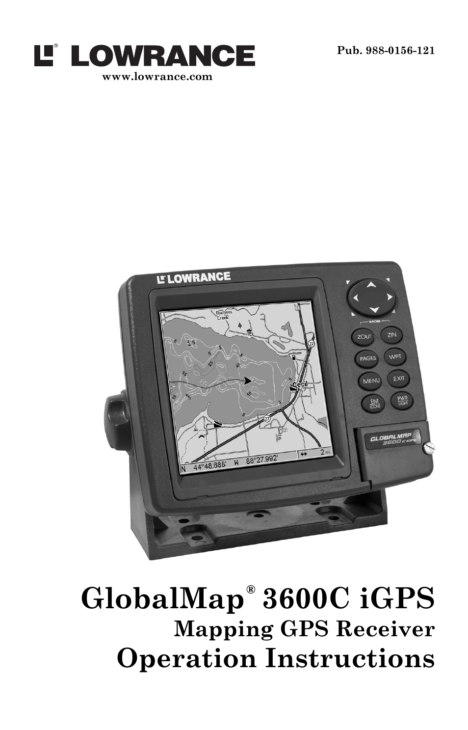Lowrance electronic 3600C User Manual | 136 pages