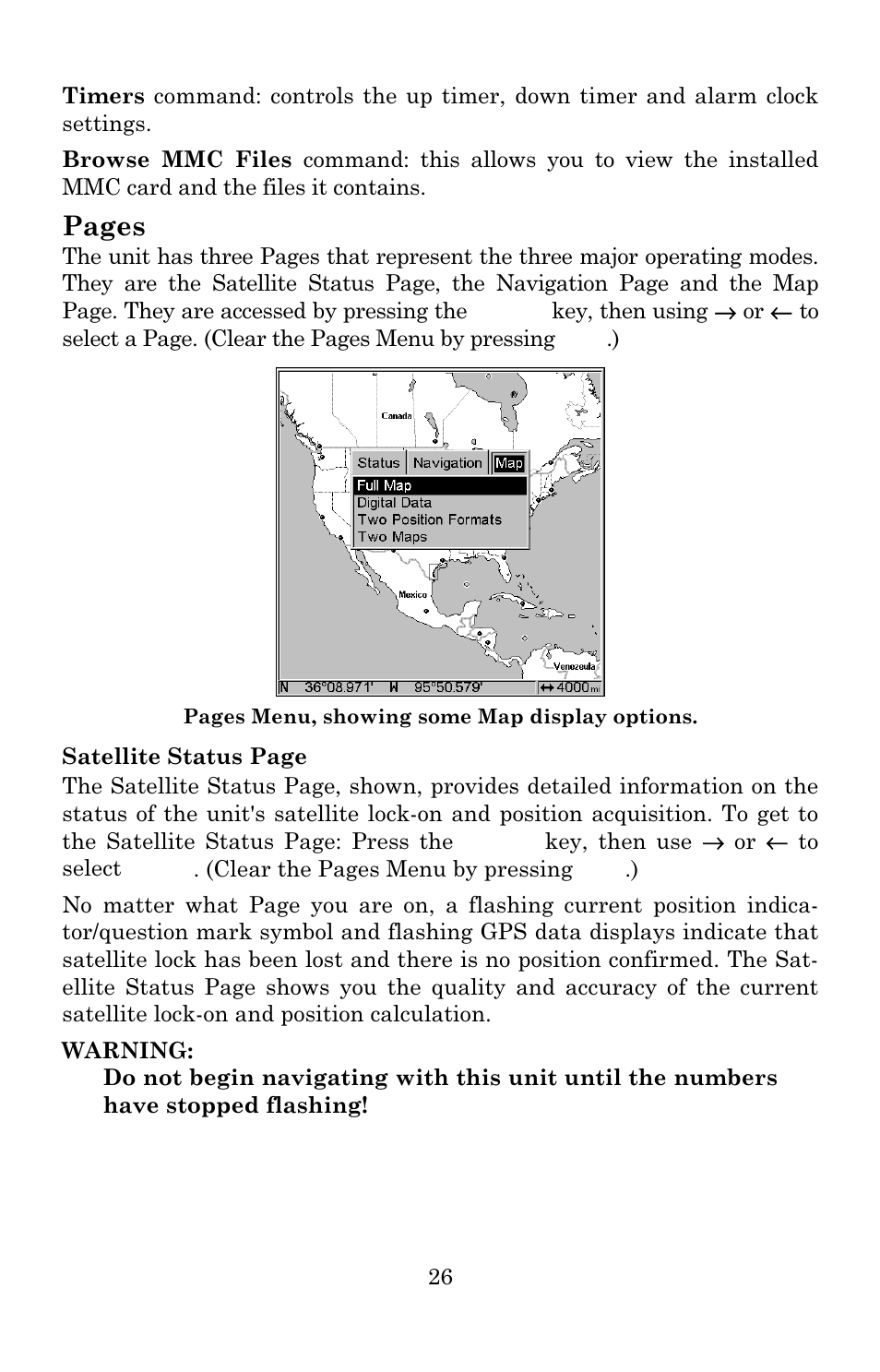 Pages | Lowrance electronic 3600C User Manual | Page 32 / 136