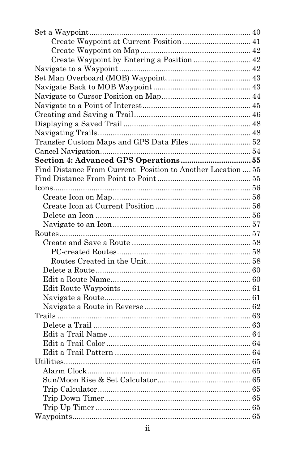 Lowrance electronic 3600C User Manual | Page 4 / 136