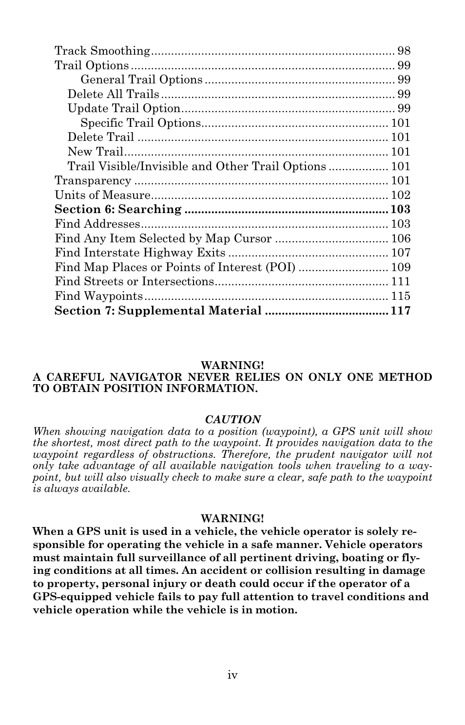 Lowrance electronic 3600C User Manual | Page 6 / 136