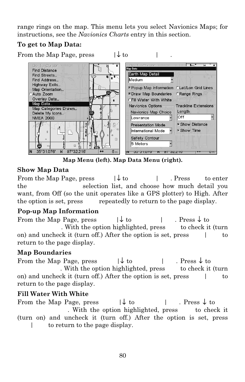 Lowrance electronic 3600C User Manual | Page 86 / 136