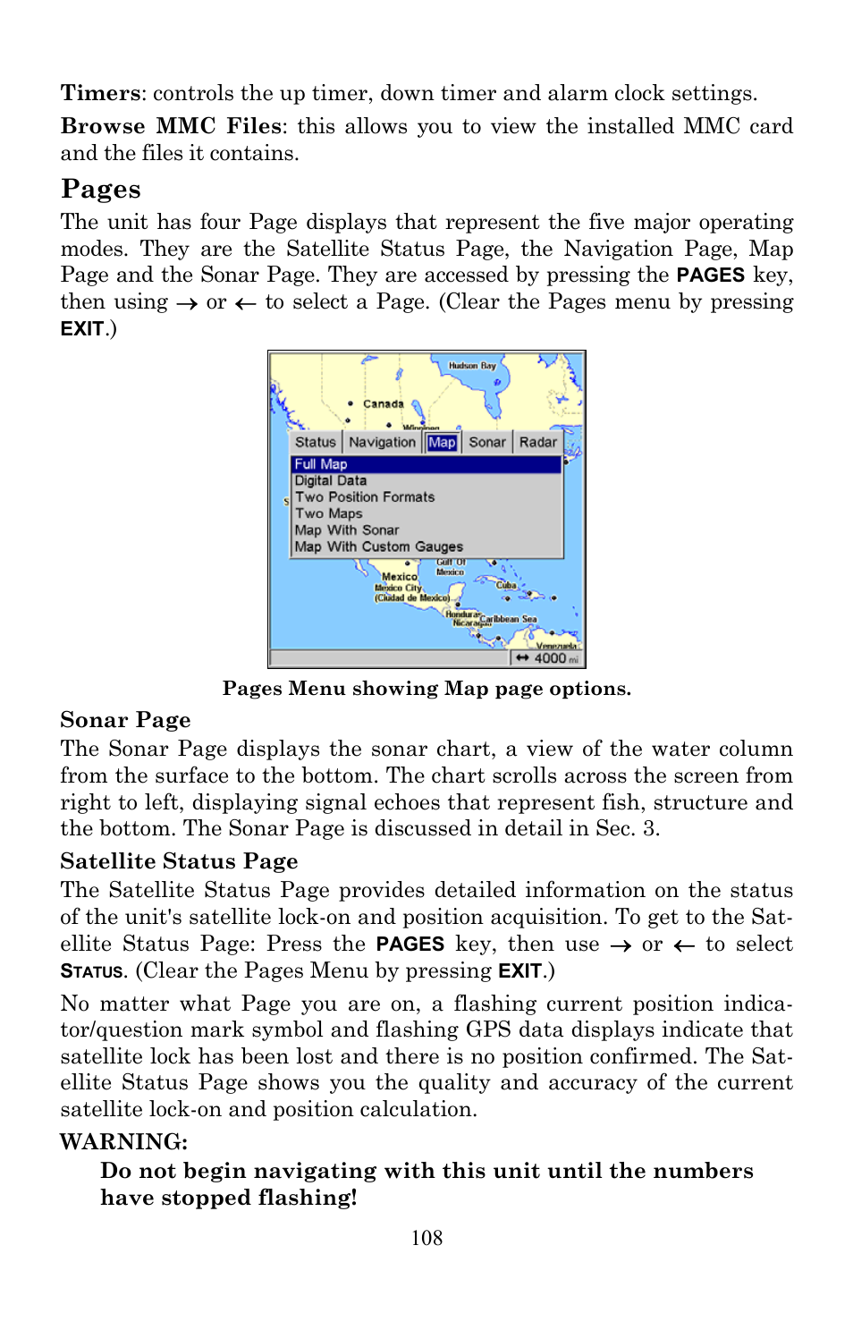 Pages | Lowrance electronic LMS-520C User Manual | Page 118 / 252