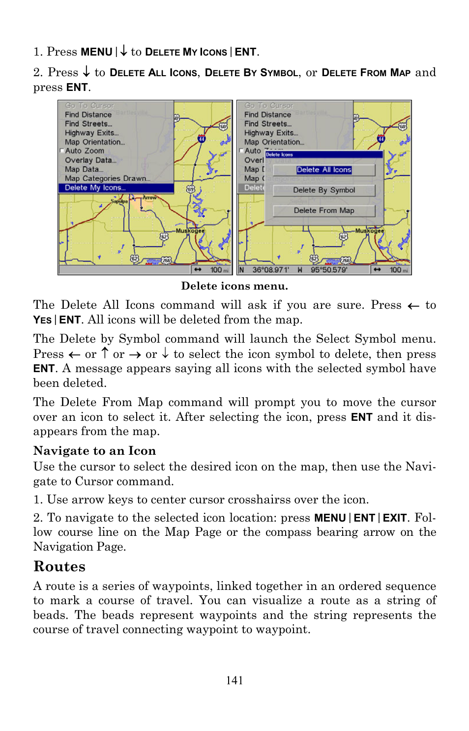 Routes | Lowrance electronic LMS-520C User Manual | Page 151 / 252