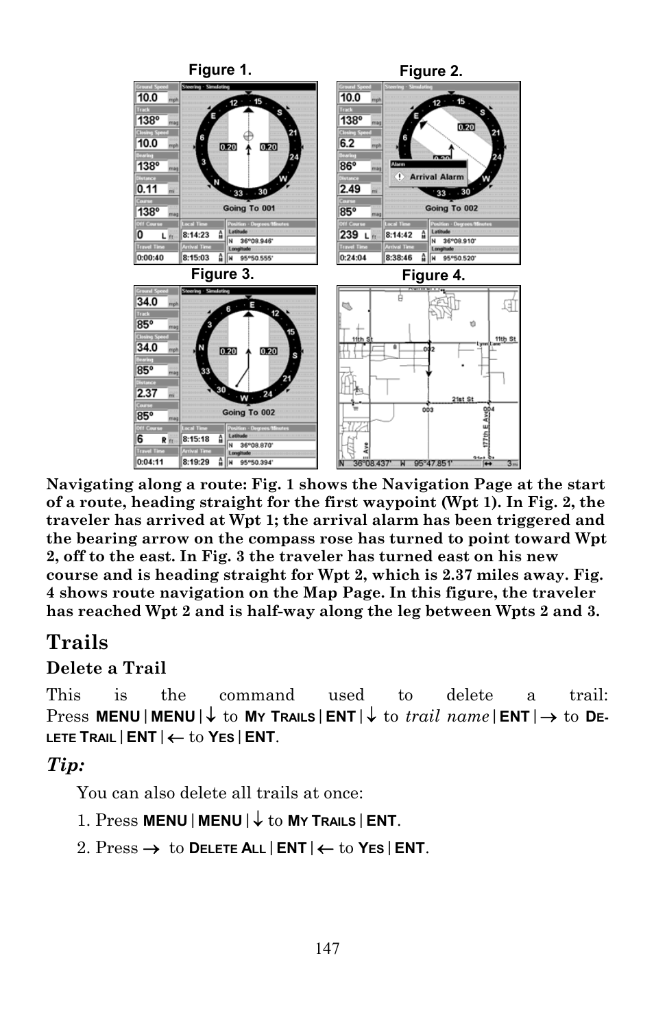 Trails | Lowrance electronic LMS-520C User Manual | Page 157 / 252