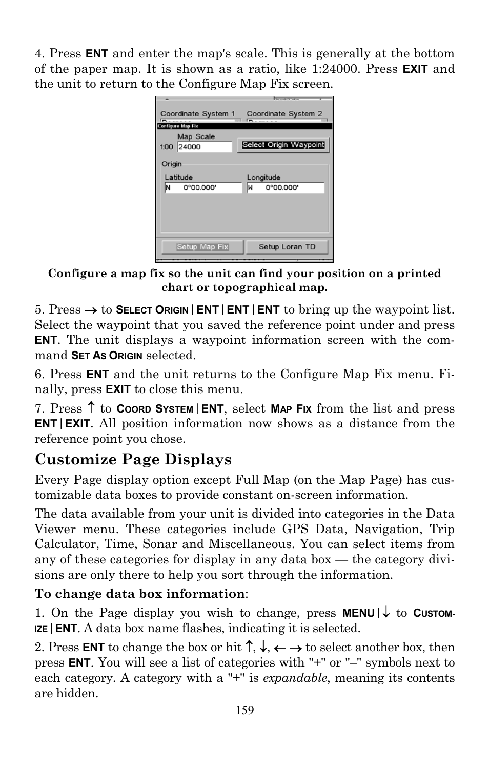 Customize page displays | Lowrance electronic LMS-520C User Manual | Page 169 / 252