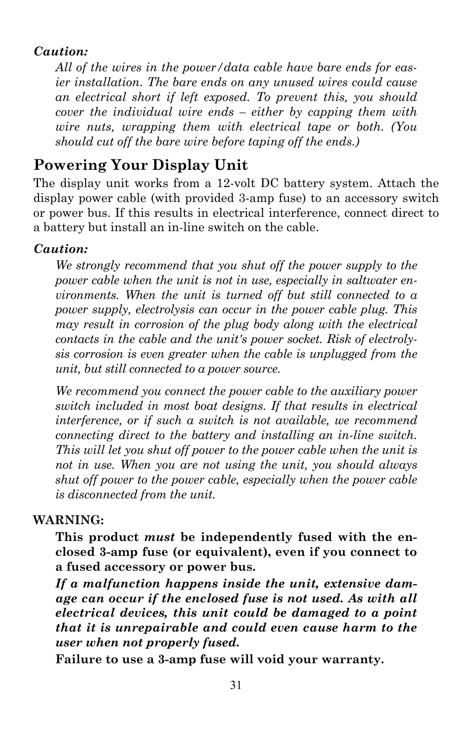 Powering your display unit | Lowrance electronic LMS-520C User Manual | Page 41 / 252