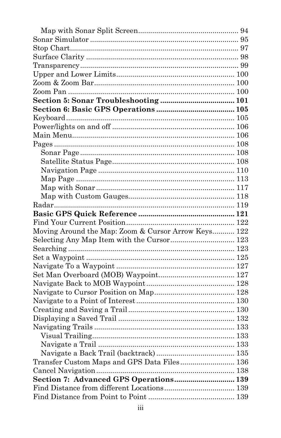 Lowrance electronic LMS-520C User Manual | Page 5 / 252