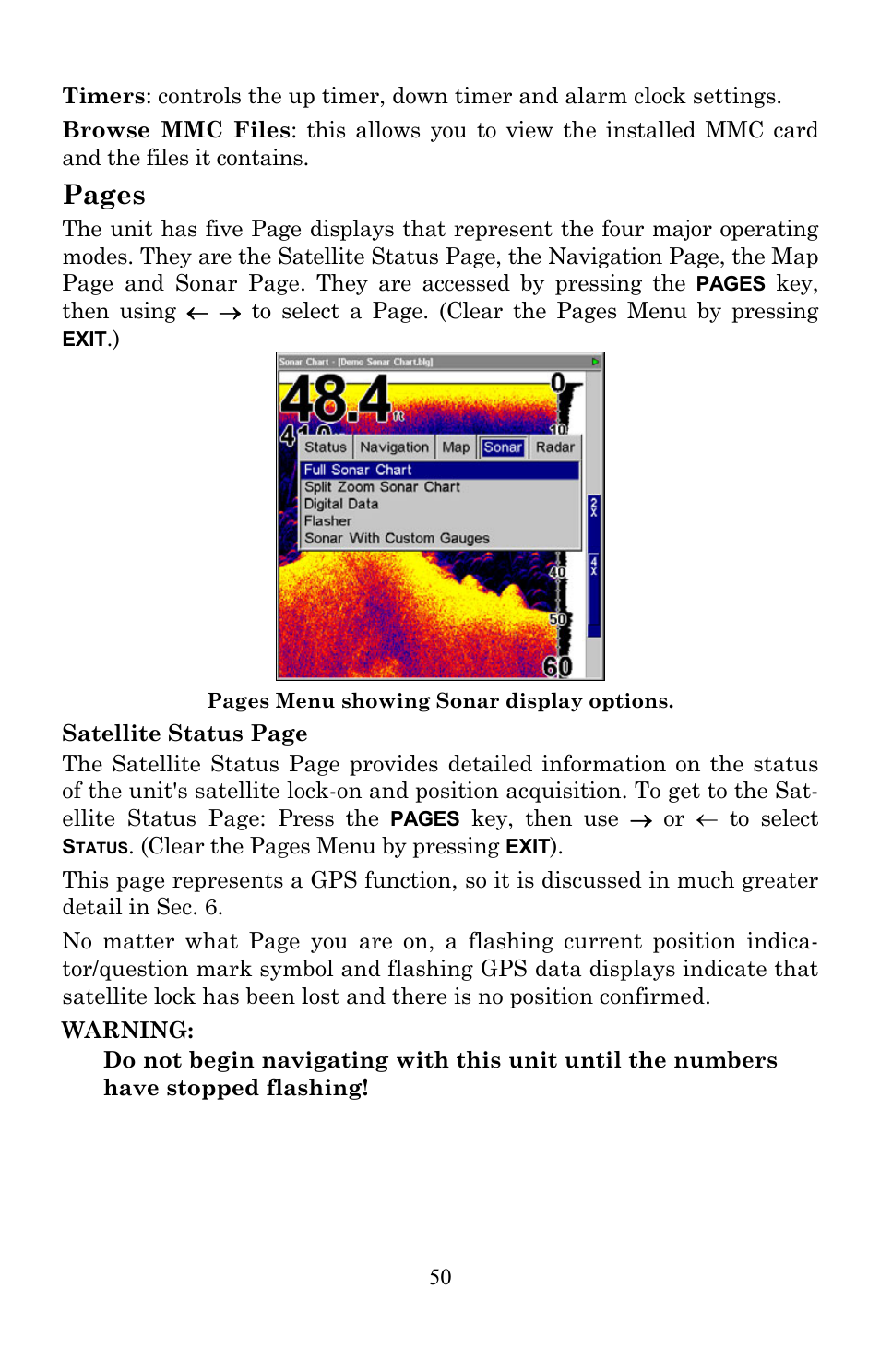 Pages | Lowrance electronic LMS-520C User Manual | Page 60 / 252