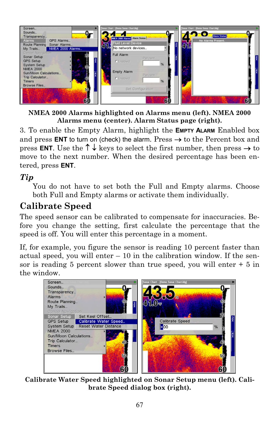 Calibrate speed | Lowrance electronic LMS-520C User Manual | Page 77 / 252