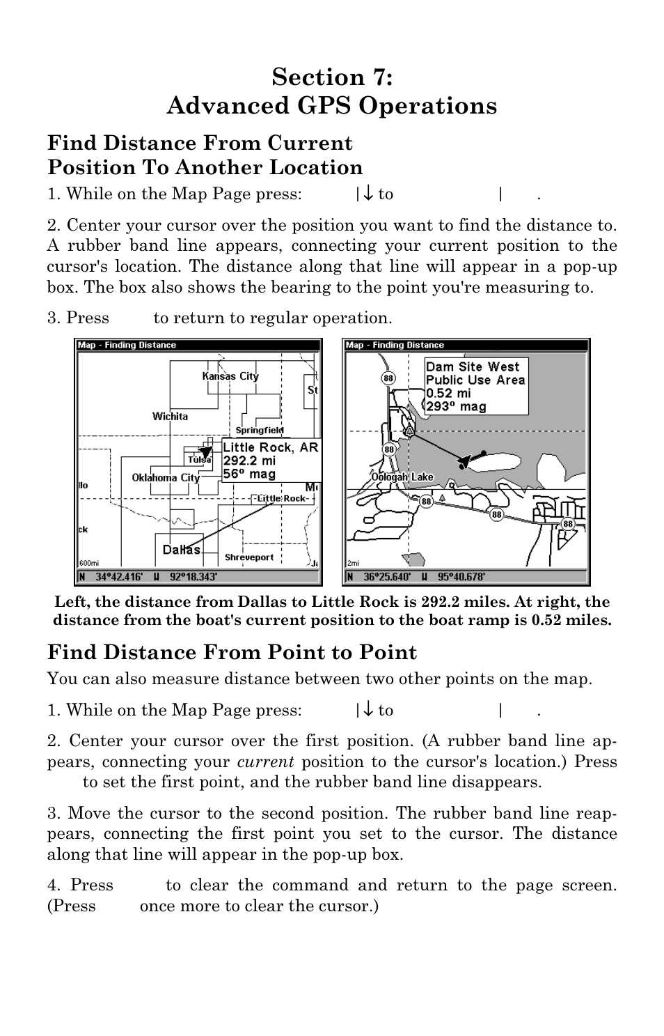 Find distance from point to point | Lowrance electronic LMS-337C DF User Manual | Page 143 / 216