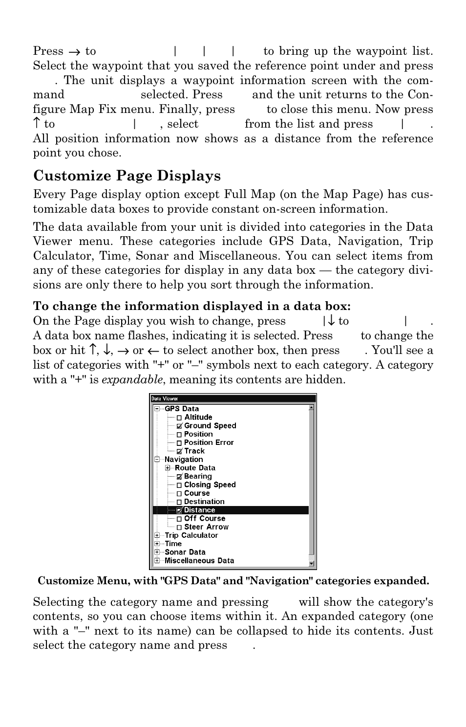 Customize page displays | Lowrance electronic LMS-337C DF User Manual | Page 163 / 216