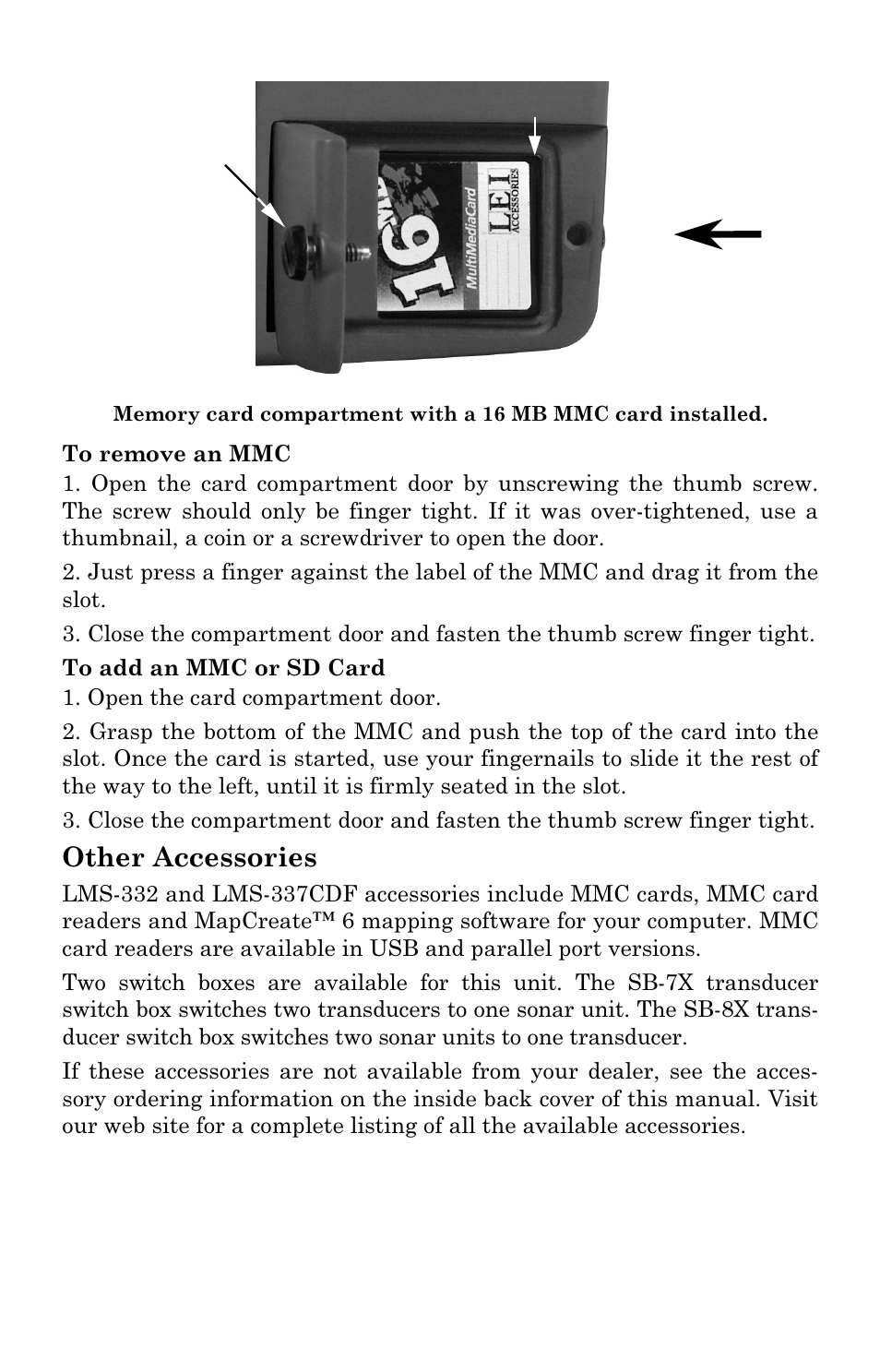 Other accessories | Lowrance electronic LMS-337C DF User Manual | Page 50 / 216