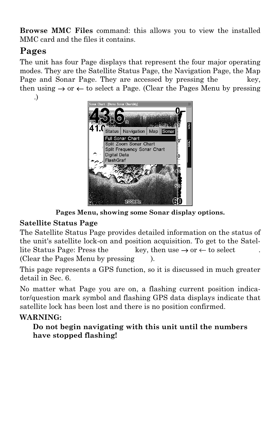 Pages | Lowrance electronic LMS-337C DF User Manual | Page 56 / 216