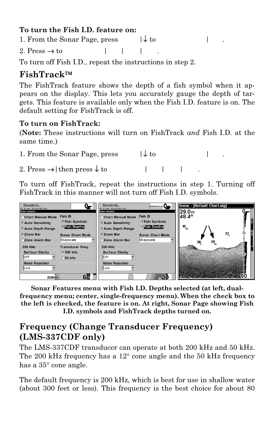 Fishtrack | Lowrance electronic LMS-337C DF User Manual | Page 82 / 216