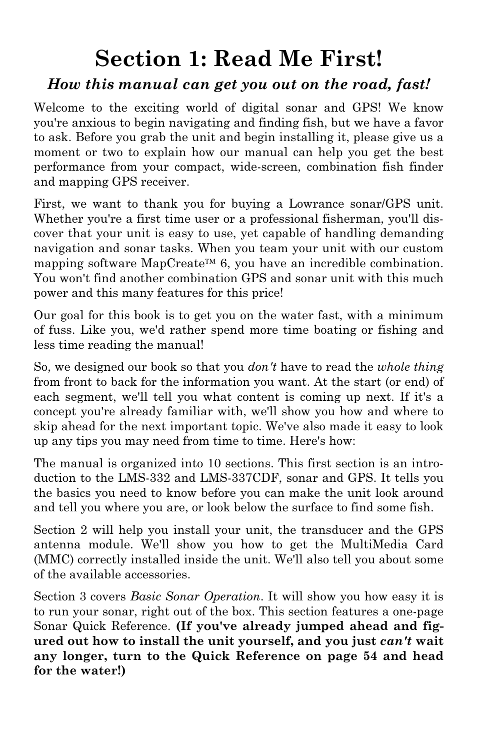 Lowrance electronic LMS-337C DF User Manual | Page 9 / 216