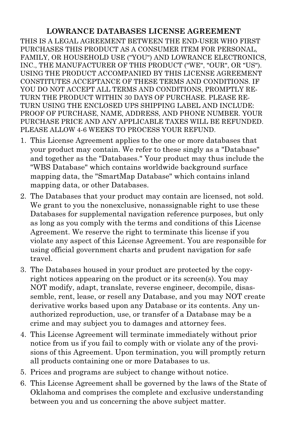 Lowrance electronic H2O User Manual | Page 119 / 124