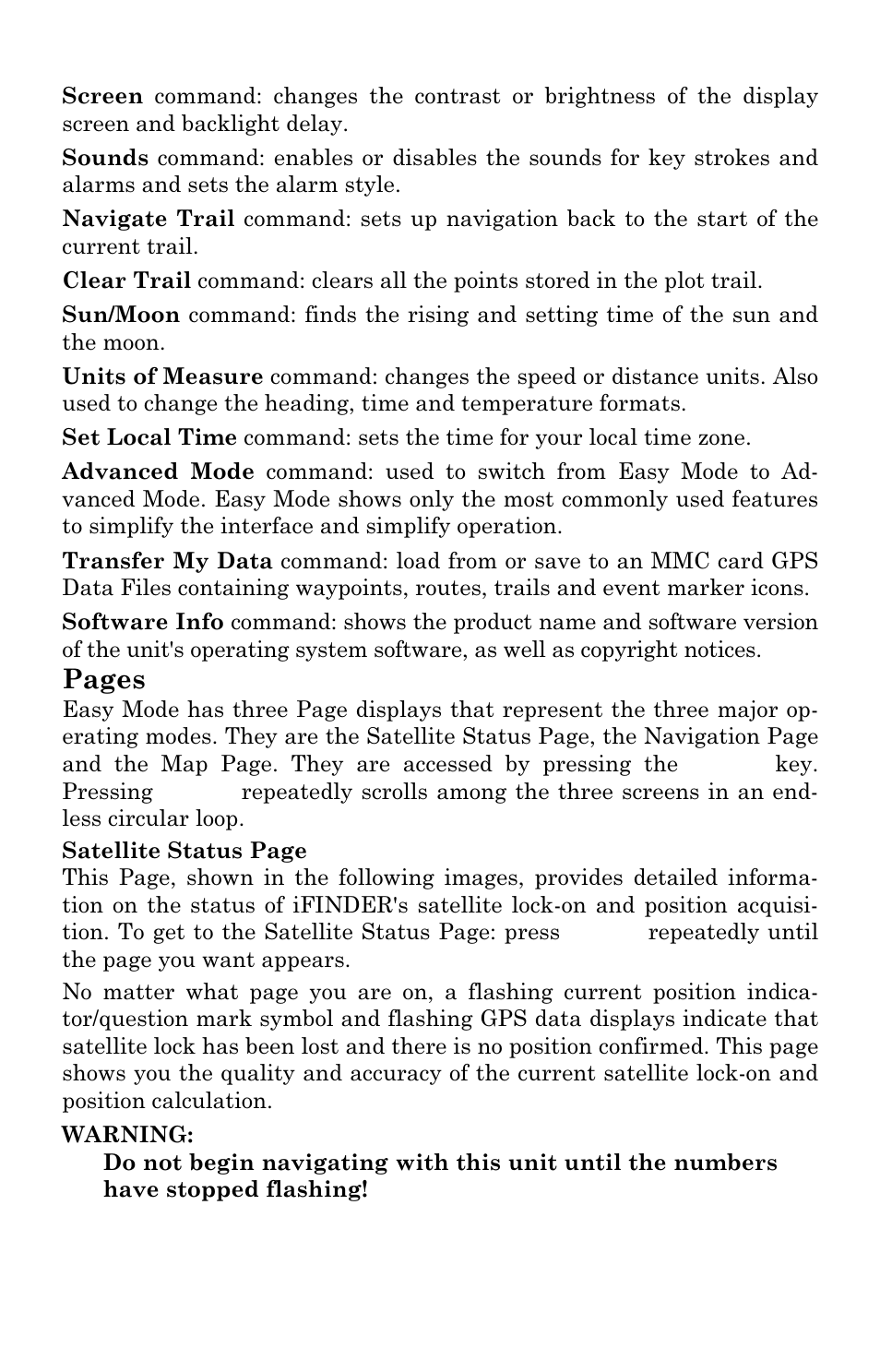 Pages | Lowrance electronic H2O User Manual | Page 25 / 124