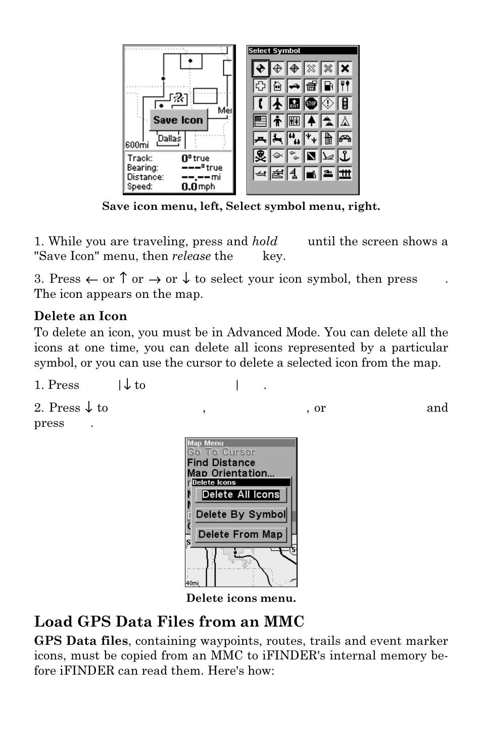 Load gps data files from an mmc | Lowrance electronic H2O User Manual | Page 52 / 124