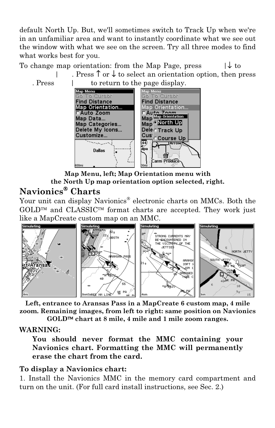 Navionics, Charts | Lowrance electronic H2O User Manual | Page 80 / 124