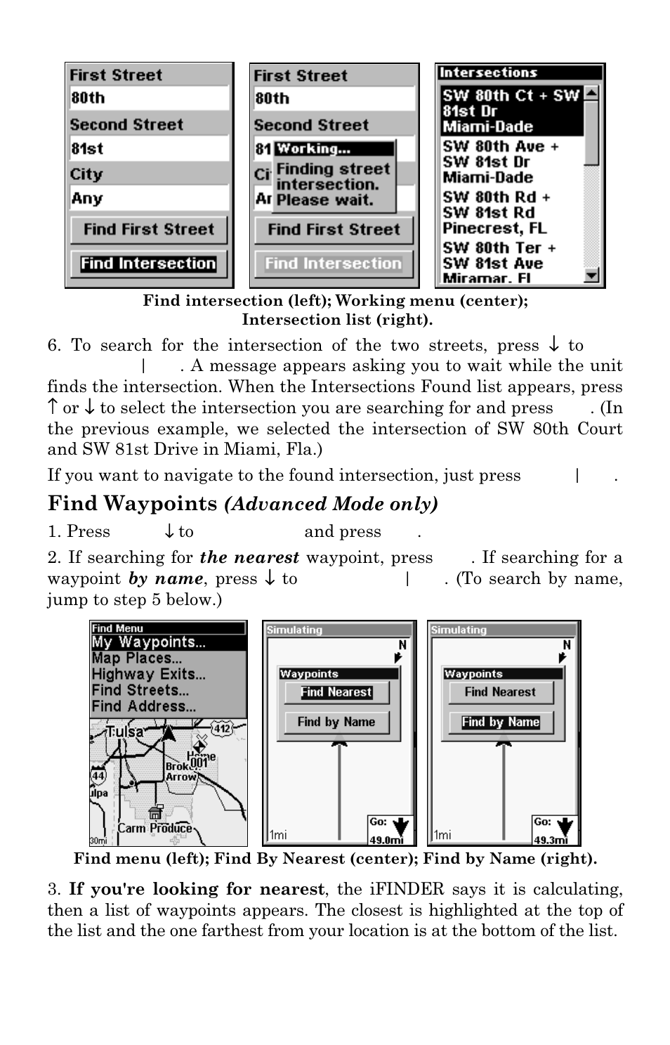 Find waypoints, Advanced mode only) | Lowrance electronic Lowrance iFINDER Hunt User Manual | Page 130 / 160