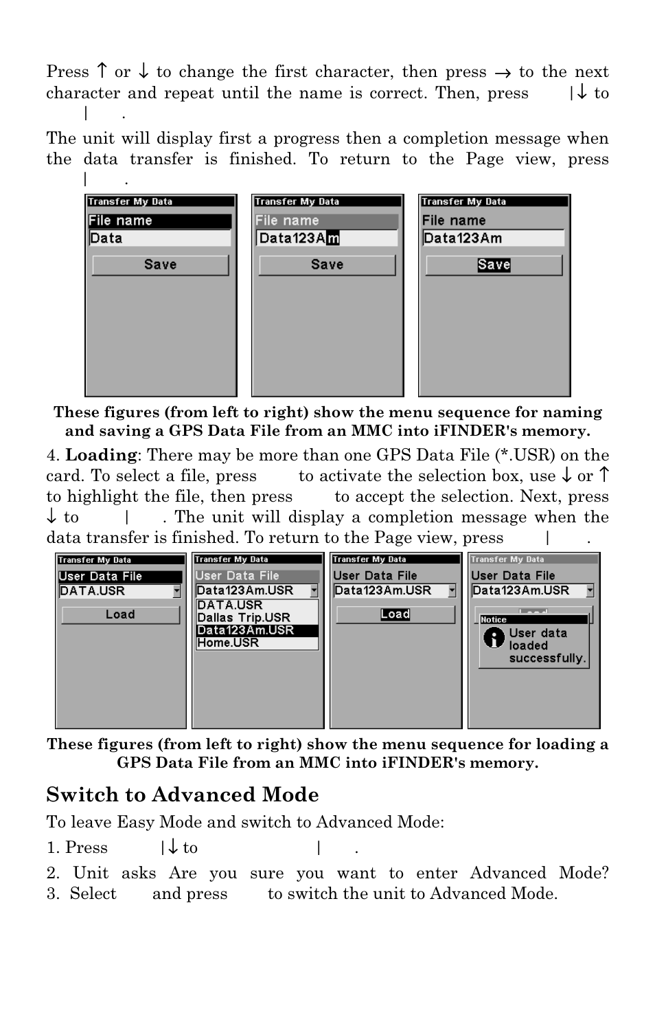 Switch to advanced mode | Lowrance electronic Lowrance iFINDER Hunt User Manual | Page 49 / 160