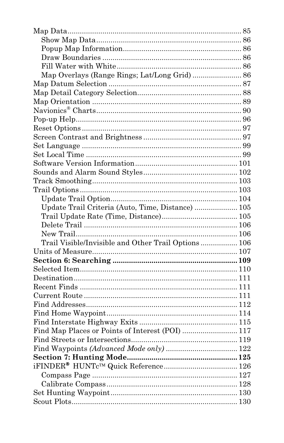 Lowrance electronic Lowrance iFINDER Hunt User Manual | Page 6 / 160