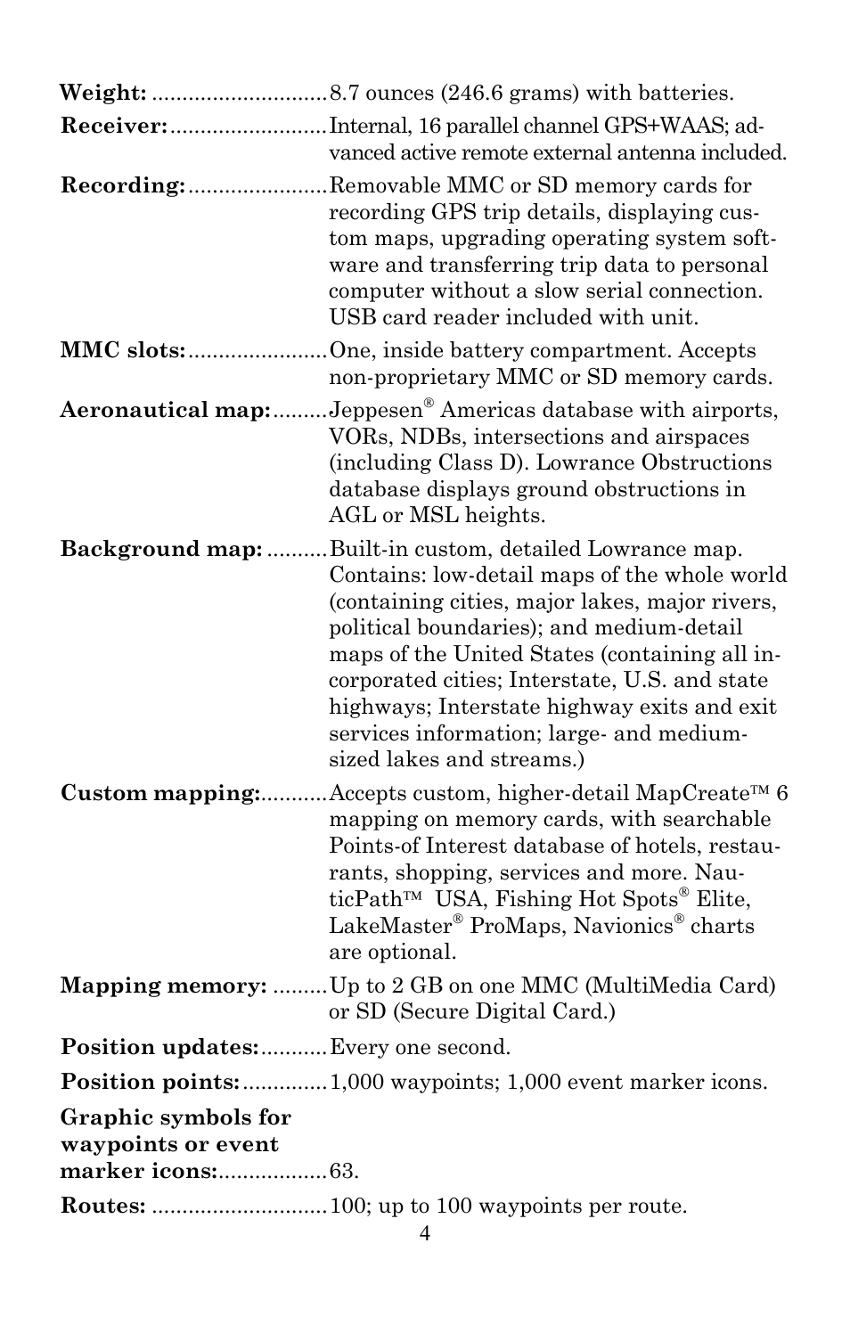 Lowrance electronic AirMap 600c User Manual | Page 12 / 152