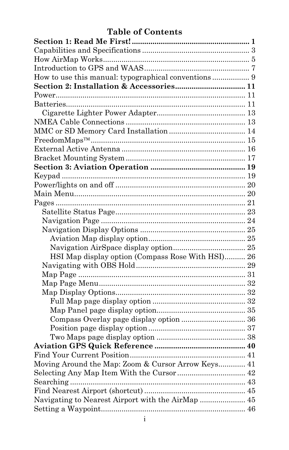 Lowrance electronic AirMap 600c User Manual | Page 3 / 152